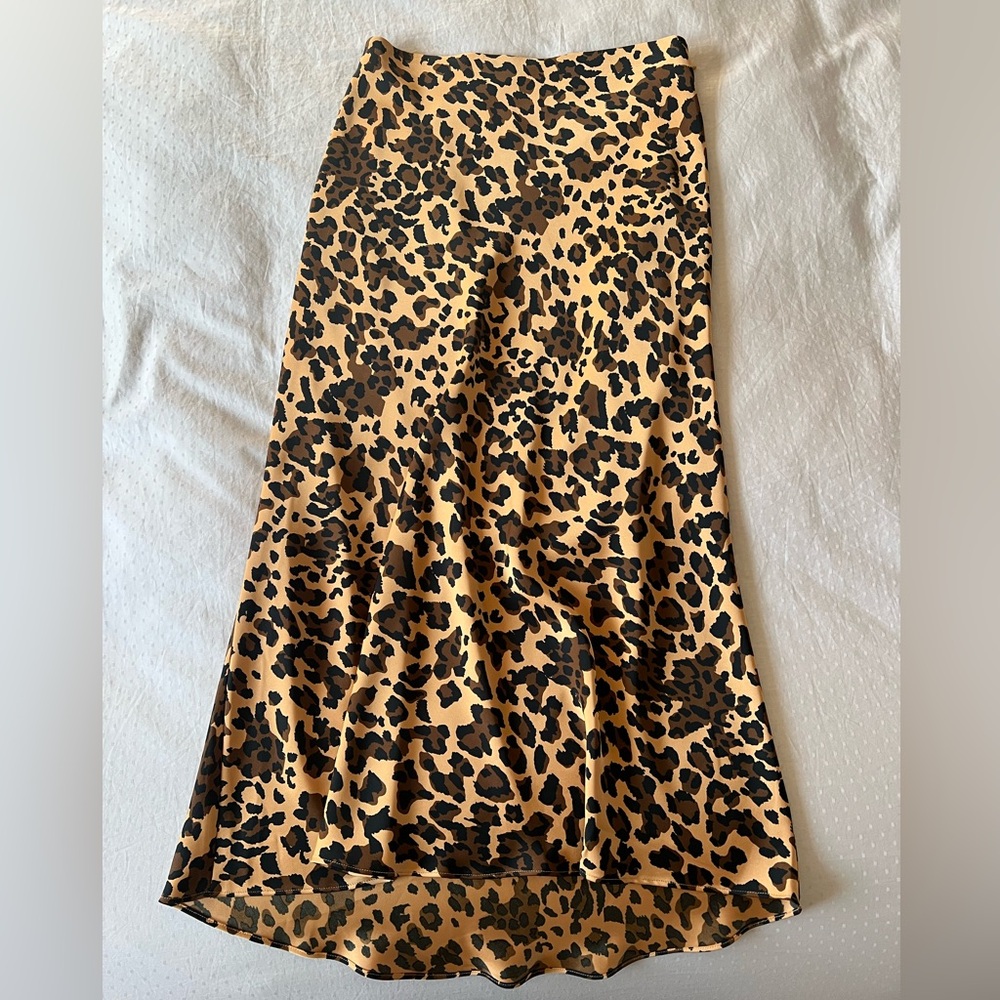 Babaton Leopard Print Midi Skirt - Chic and Elevated